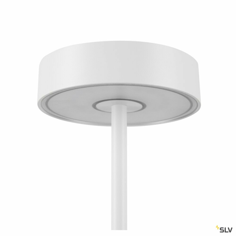 SLV VINOLINA, Tischleuchte, Akku, IP54, 2700/3000K, TOUCH, weiß