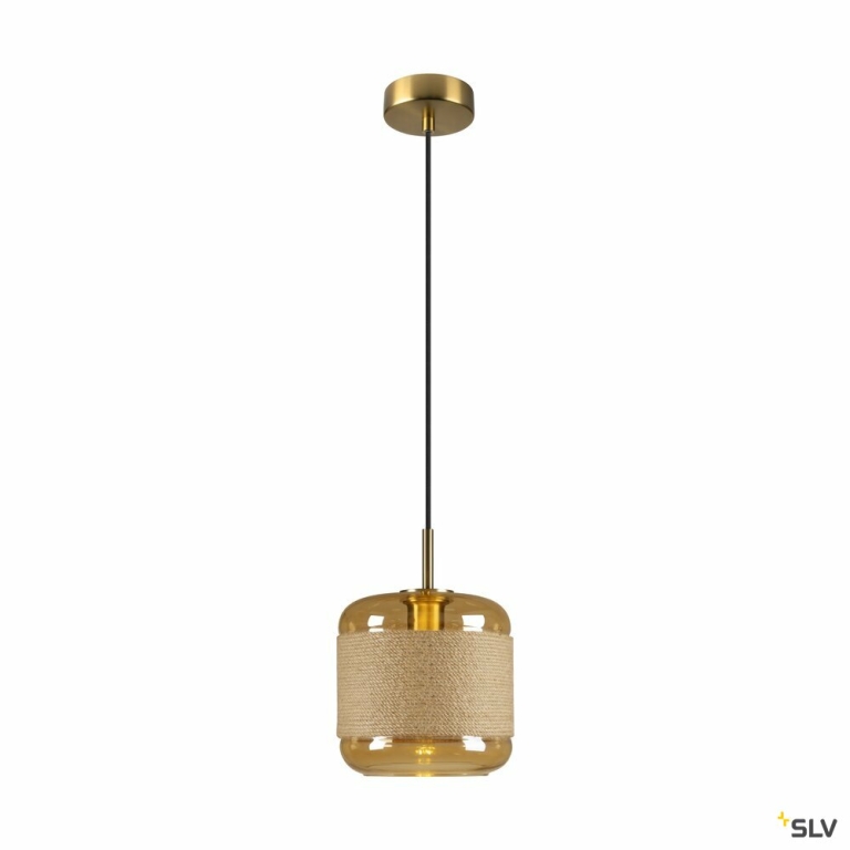 SLV 1007597 PANTILO ROPE 19 Pendelleuchte 250cm E27 15W gold | Lampen1a