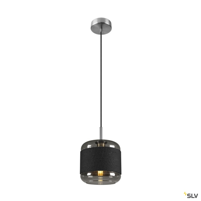 SLV PANTILO ROPE 20, Pendelleuchte, 250cm, E27, 15W, silber