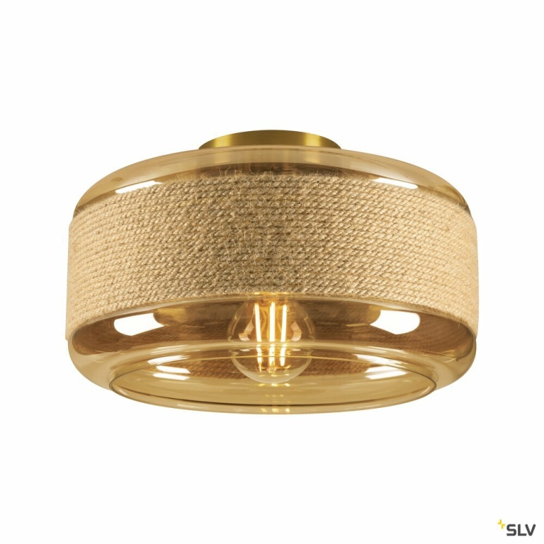 Pendelleuchte 1007599 Lampen1a 27 | ROPE 250cm 15W PANTILO E27 gold SLV