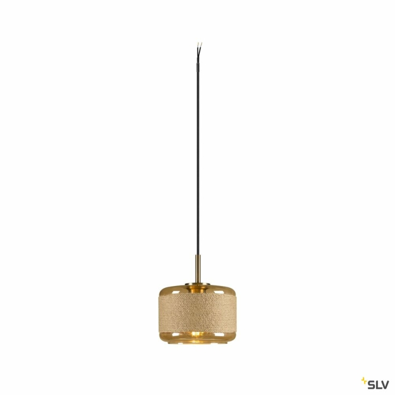 SLV 1007597 PANTILO ROPE 19 Pendelleuchte 250cm E27 15W gold | Lampen1a