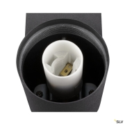 VARYT, Wandaufbauleuchte, rund, 1x 6W E14 IP44 schwarz