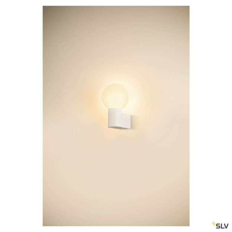 SLV VARYT, Wandaufbauleuchte, rund, 1x max. 6W E14, weiß