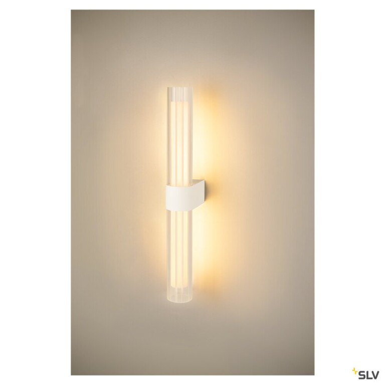 SLV LYGANT double, Wandaufbauleuchte, 3000K, 11W, weiß