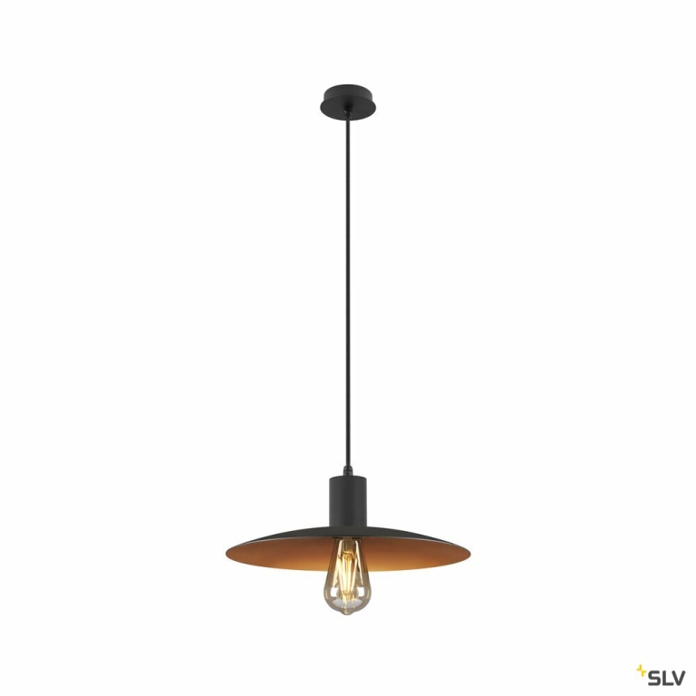SLV LALU®, Leuchtenschirm, E27 Base, Mix& Match, H:3.5 cm, schwarz