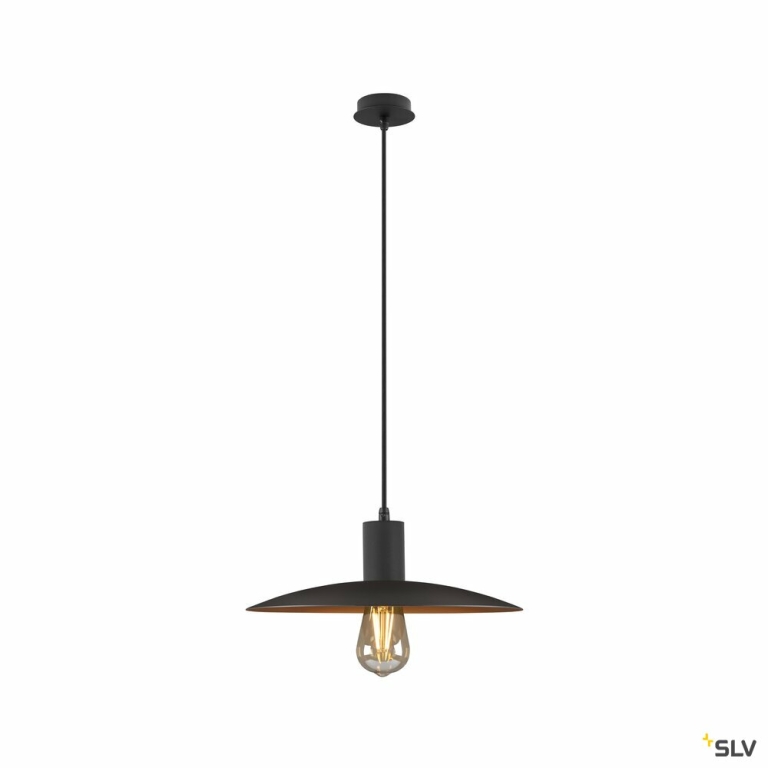 SLV LALU®, Leuchtenschirm, E27 Base, Mix& Match, H:3.5 cm, schwarz