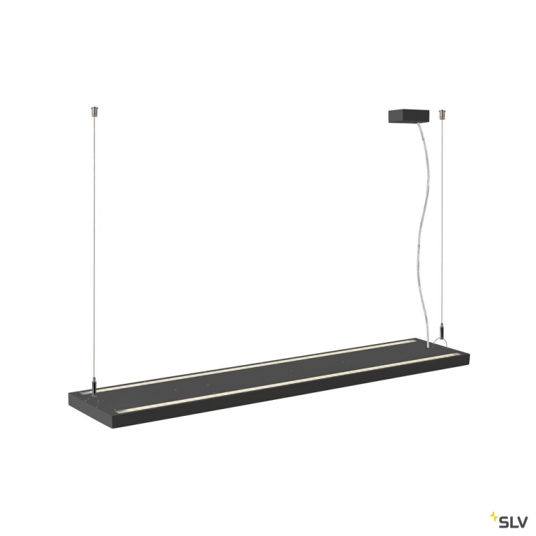 SLV WORKLIGHT PRO 120, Pendelleuchte, 120cm, 4000K, DALI, Touch, schwarz