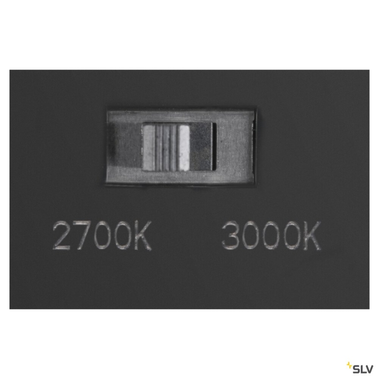 SLV LID I, Wandaufbauleuchte, 2700/3000K, 15W, PHASE, 100°, anthrazit