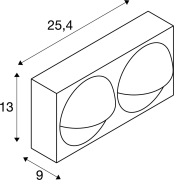 LID I, Wandaufbauleuchte, 2700/3000K, 29W, PHASE, 100°, anthrazit