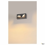 LID I, Wandaufbauleuchte, 2700/3000K, 29W, PHASE, 100°, anthrazit