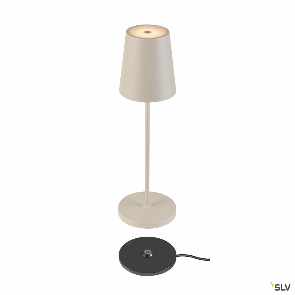 TWO SLV Lampen1a 1007697 | Akku 2200/2700/3000K IP65 beige VINOLINA Tischleuchte TOUCH