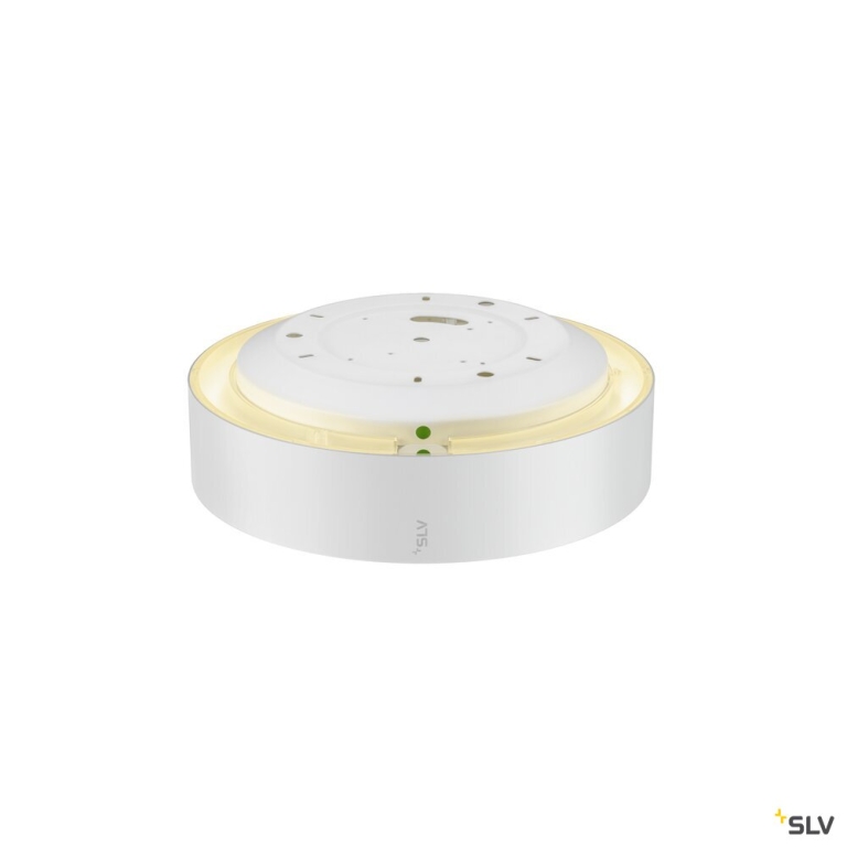 SLV MEDO® PRO 30, Wand- und Deckenaufbauleuchte, rund, 3000/4000K, 10W, Phasenabschnitt, 70°, UGR<19, weiß