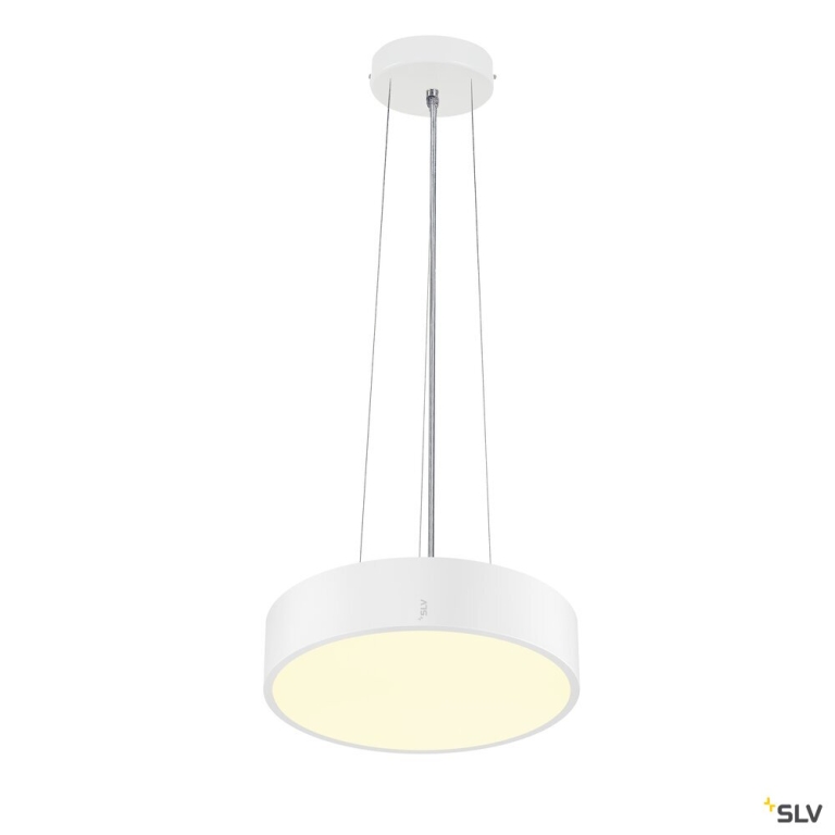 SLV MEDO® PRO 30, Wand- und Deckenaufbauleuchte, rund, 3000/4000K, 10W, Phasenabschnitt, 70°, UGR<19, weiß