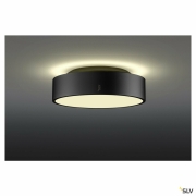 MEDO® PRO 30, Wand- und Deckenaufbauleuchte, rund, 3000/4000K, 10W, Phasenabschnitt, 110°, schwarz