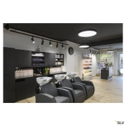 MEDO® PRO 60, Wand- und Deckenaufbauleuchte, rund, 3000/4000K, 39W, DALI, Touch, 80°, UGR<19, schwarz