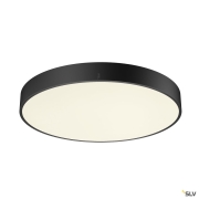 MEDO® PRO 60, Wand- und Deckenaufbauleuchte, rund, 3000/4000K, 37W, Phasenabschnitt, 80°, UGR<19, schwarz