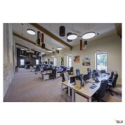 MEDO® PRO 90, Deckenaufbauleuchte, rund, 3000/4000K, 75W, DALI, Touch, 80°, UGR<19, schwarz