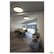 MEDO® PRO 90, Deckenaufbauleuchte, rund, 3000/4000K, 74W, Phasenabschnitt, 80°, UGR<19, schwarz