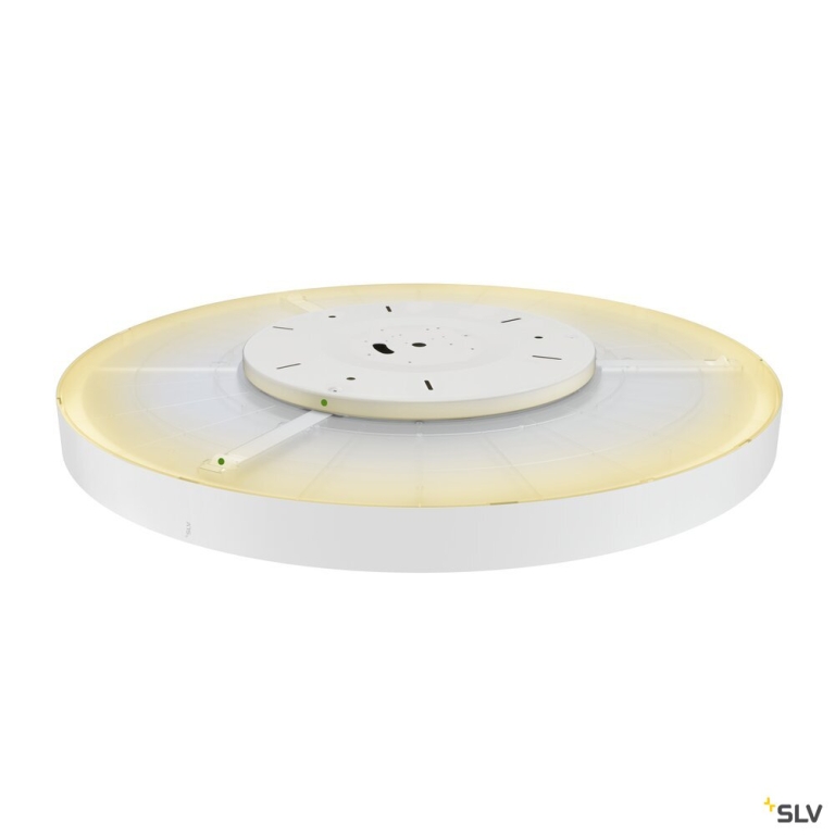 SLV MEDO® PRO 90, Deckenaufbauleuchte, rund, 3000/4000K, 74W, Phasenabschnitt, 80°, UGR<19, weiß