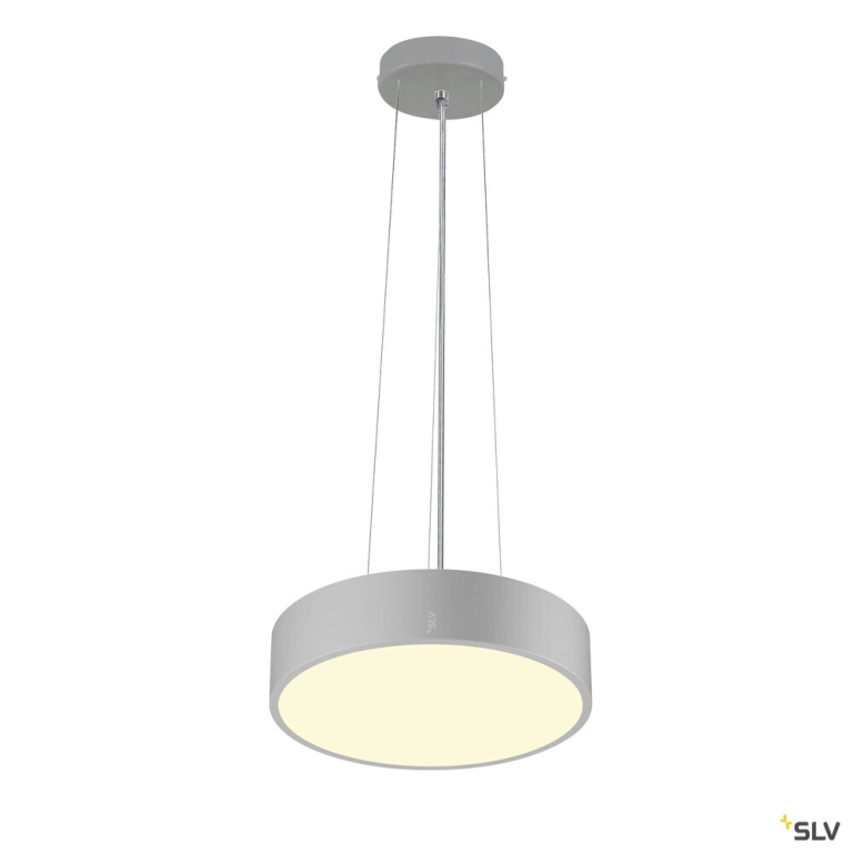 SLV MEDO® 30, Wand- und Deckenaufbauleuchte, rund, 2700/3000/4000K, 12W, Phasenabschnitt, 110°, grau