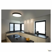 MEDO® 60, Wand- und Deckenaufbauleuchte, rund, 2700/3000/4000K, 39W, Phasenabschnitt, 110°, schwarz