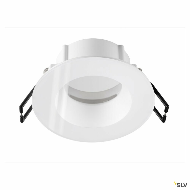 SLV NEW TRIA® 68, Deckeneinbauring, D: 8.3 H: 3.55 cm, IP 65, inkl. Glas, weiß