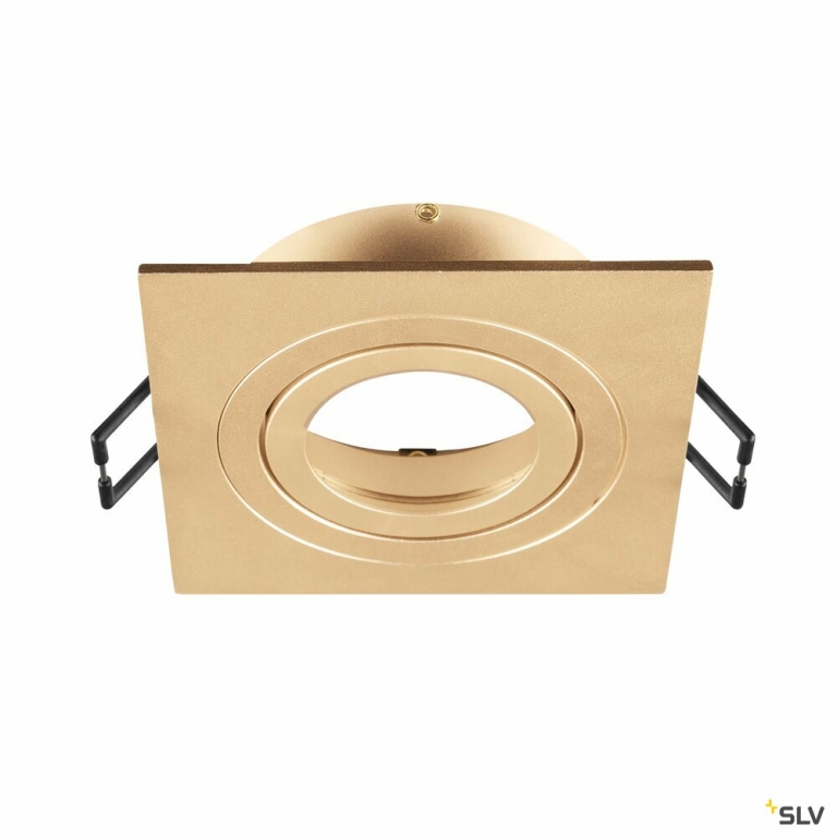 SLV NEW TRIA® 75, Deckeneinbauring, L: 9 B: 9 H: 2.6 cm, IP 20, roségold