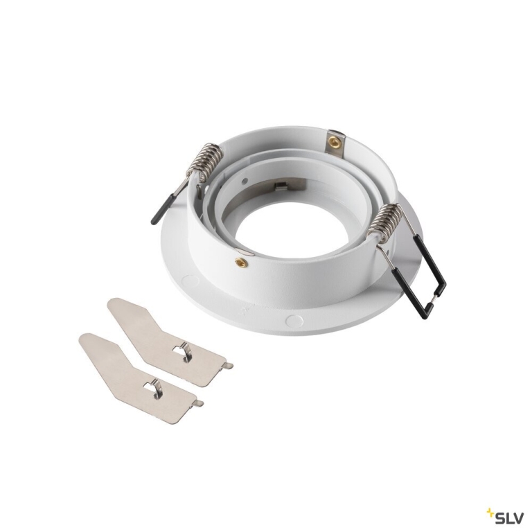 SLV NEW TRIA® 75, Deckeneinbauring, D: 9.3 H: 2.6 cm, IP 20, weiß