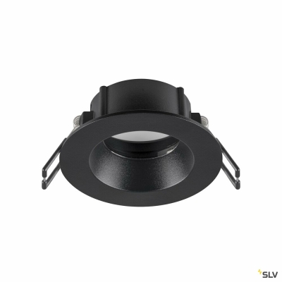 SLV NEW TRIA® 68, Deckeneinbauring, D: 8.2 H: 3.4 cm, IP 65, schwarz