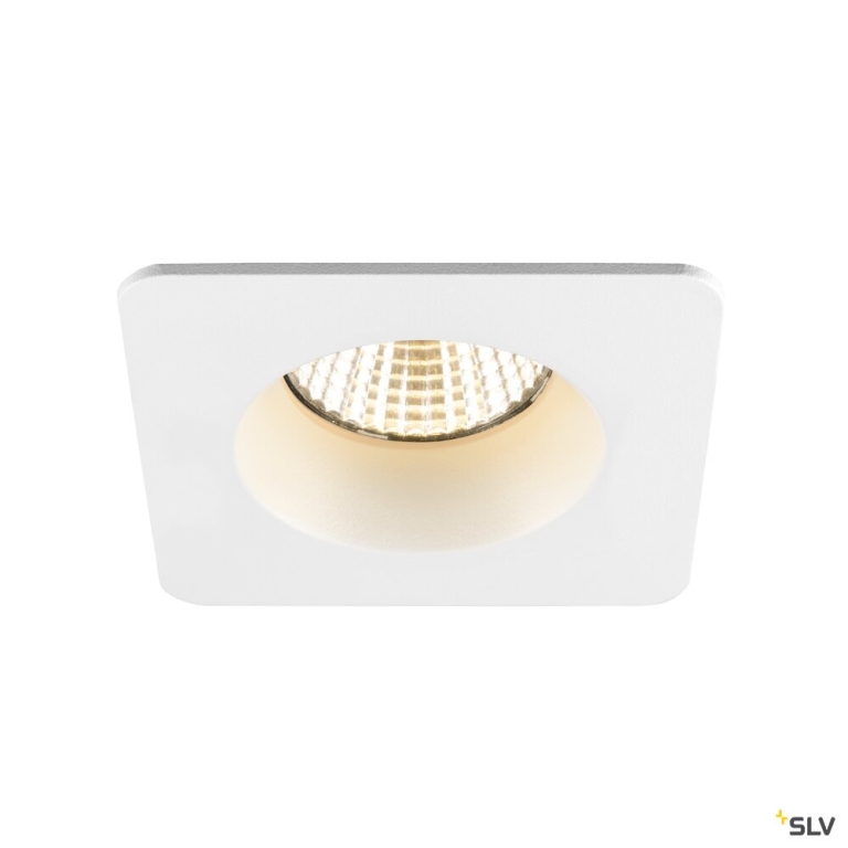 SLV NEW TRIA® 68, Deckeneinbauring, L: 8.2 B: 8.2 H: 3.4 cm, IP 65, weiß