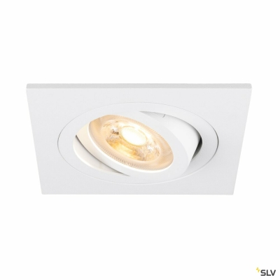 SLV NEW TRIA® 75, Deckeneinbauleuchte, quadratisch, max. 10W GU10, weiß