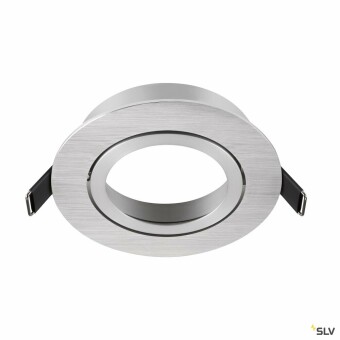 SLV NEW TRIA® 95, Deckeneinbauring, D: 11 H: 2.6 cm, IP 20, aluminium