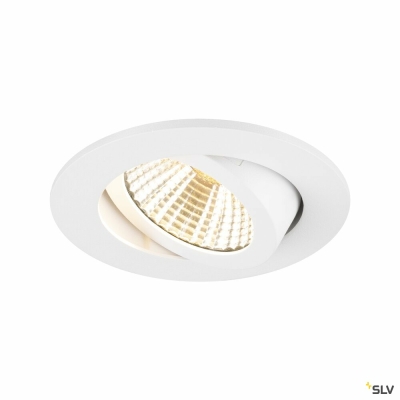 SLV NEW TRIA® 68, Deckeneinbauleuchte, 3000K, 38°, IP 20, rund, weiß