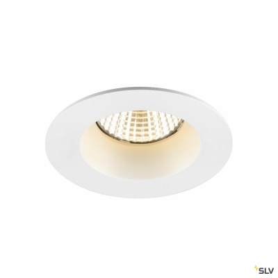 SLV NEW TRIA® 68, Deckeneinbauleuchte, 3000K, 38°, IP 20 / IP 65, rund, weiß