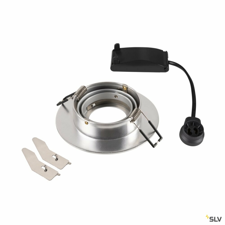SLV NEW TRIA® 75 XL, Deckeneinbauleuchte, rund, max. 10W, GU10, aluminium