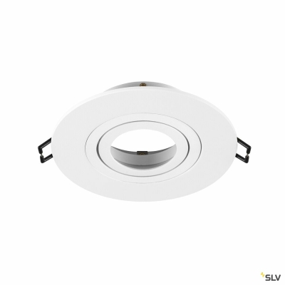 SLV NEW TRIA® 75 XL, Deckeneinbauring, D: 11 H: 2.6 cm, IP20, weiß