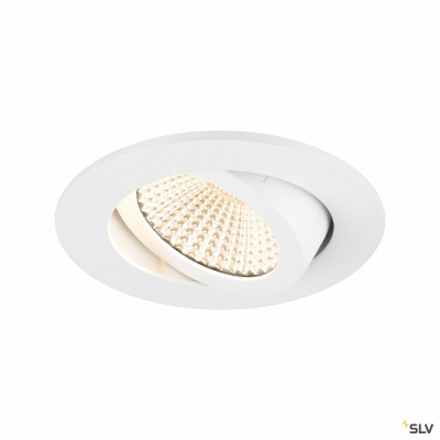 SLV NEW TRIA® 68, Deckeneinbauleuchte, 2700K, 60°, IP 20, rund, weiß