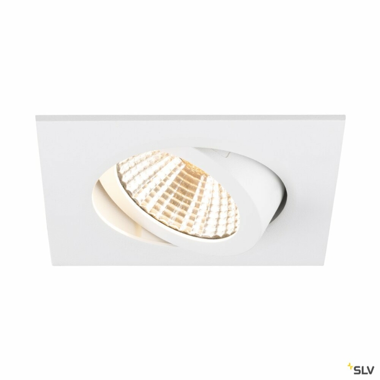 SLV NEW TRIA® 68, Deckeneinbauleuchte, 2700K, 38°, IP 20, quadratisch, weiß