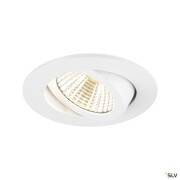 NEW TRIA® UNIVERSAL 68, Deckeneinbauleuchte, 2500/3000/4000K, 38°, IP 20, rund, weiß