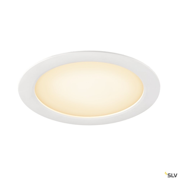 SLV DOWNLIGHT V 200, flache Abdeckung weiß
