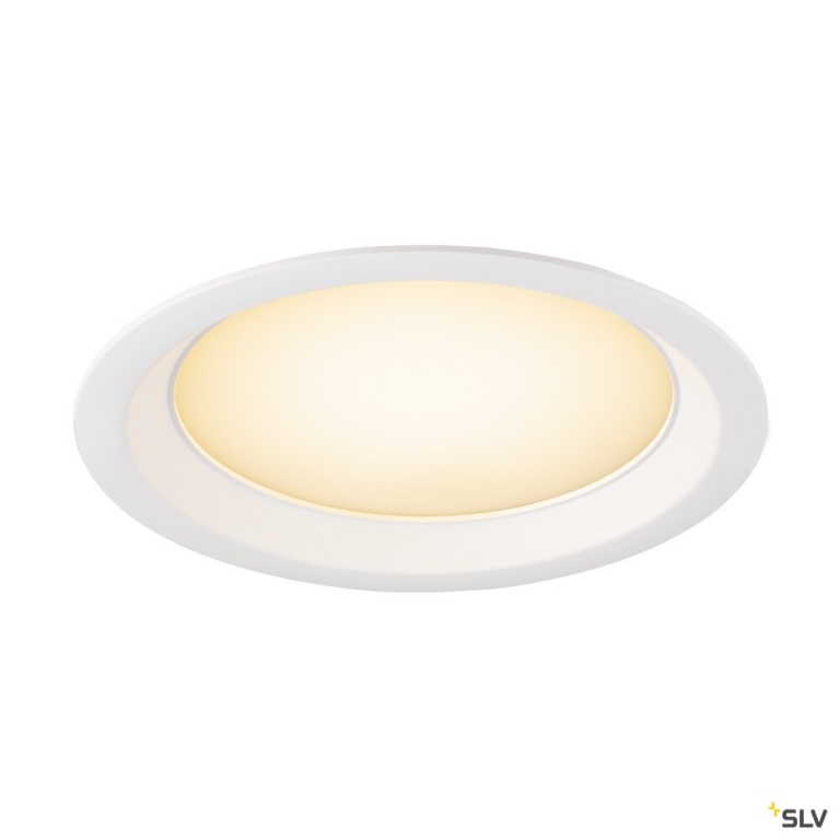 SLV DOWNLIGHT V 200, leicht versenkte Abdeckung weiß