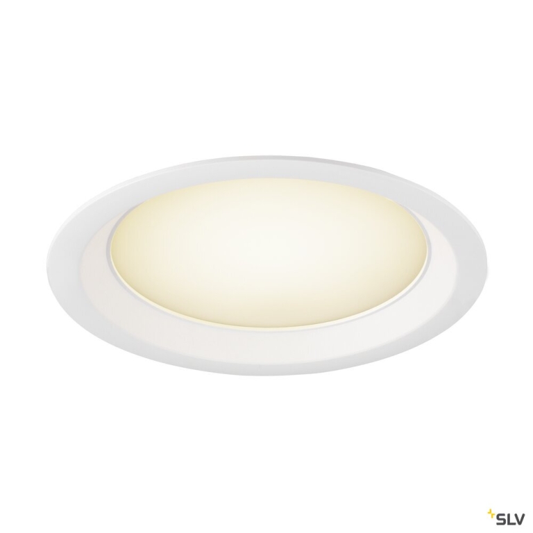 SLV DOWNLIGHT V 200, leicht versenkte Abdeckung weiß