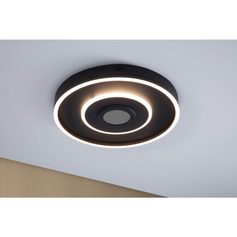Paulmann LED Deckenleuchte Spaceglow Four   RGB+ 320lm / 800lm 230V 22W dimmbar Schwarz matt