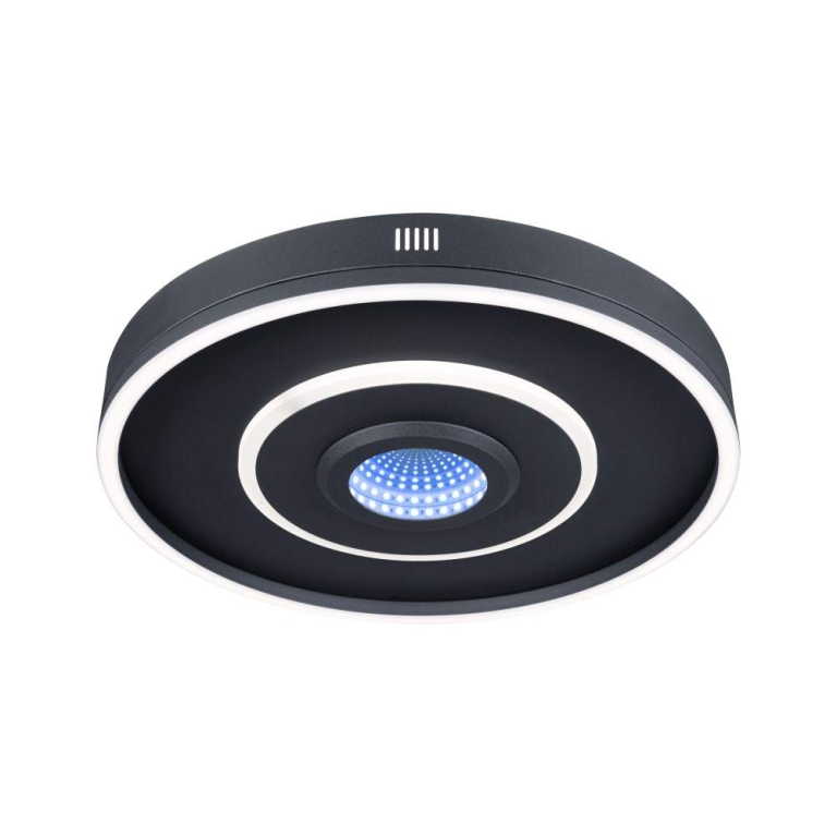 Paulmann LED Deckenleuchte Spaceglow Four   RGB+ 320lm / 800lm 230V 22W dimmbar Schwarz matt