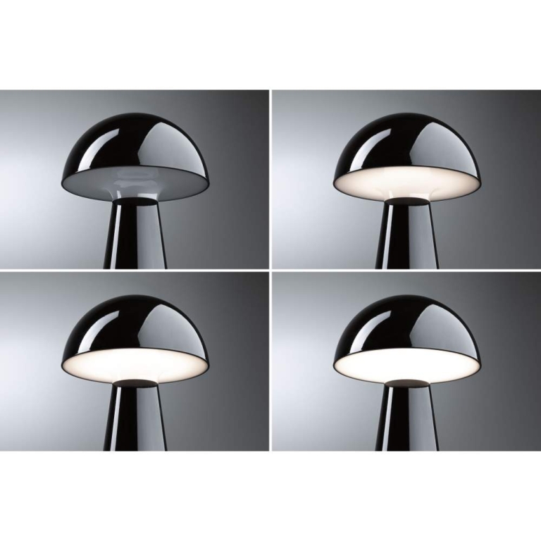 Paulmann Akkuleuchte 3-Step-Dim Onzo IP44 dimmbar 2700K Schwarz