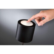 Akkuleuchte Tuni IP44 dimmbar 2700K Schwarz matt