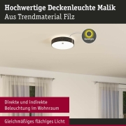 LED Deckenleuchte 3-Step-Dim Malika   2700K 2300lm 230V 29W dimmbar Anthrazit