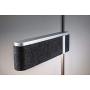 LED Stehleuchte 3-Step-Dim Jagun  2700K 1250lm 20,4W Anthrazit Filz#Kunststoff#Metall