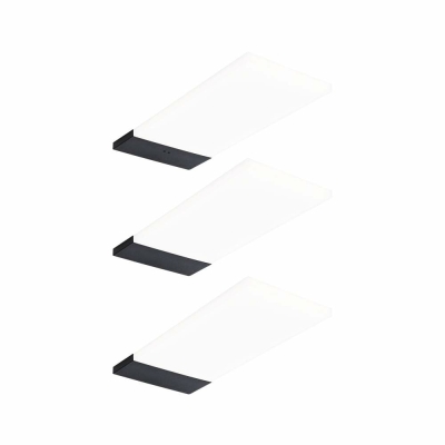 Paulmann LED Unterschrankleuchte Bredo 4000K Neutralweiß Näherungsensor 3er-Set  3x2,5W 80x190mm 3x180lm 230/12V  Schwarz