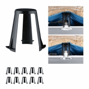 Zubehör Abstandshalter für Einbauleuchten 62 - 90mm 10er-Set Schwarz